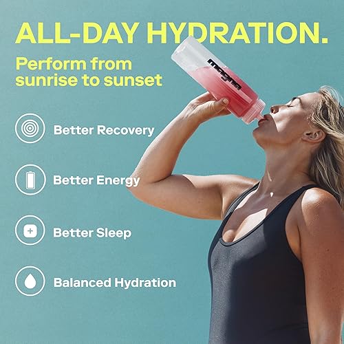 Miniatura 7 de MAGNA Paquete de mezcla de bebidas en polvo de electrolitos  sabores de limonada de té y limonada de menta, 56 porciones  Hidratación, energía y