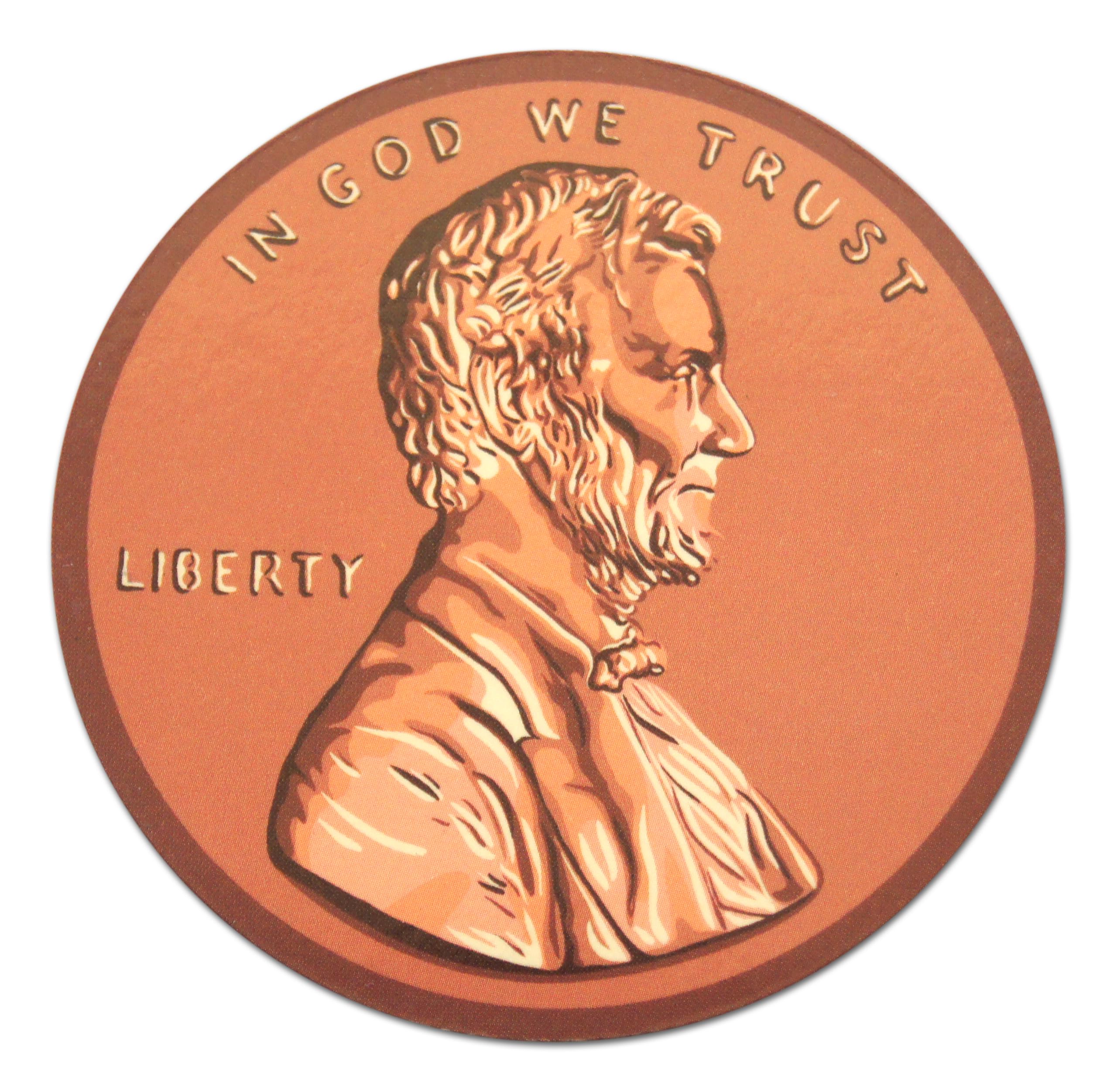 Novel Merk American Penny Coin - Dollar Currency Circle Teacher Decorations Small Refrigerator Magnet Set Miniature Design (12 Penny) - Image 2