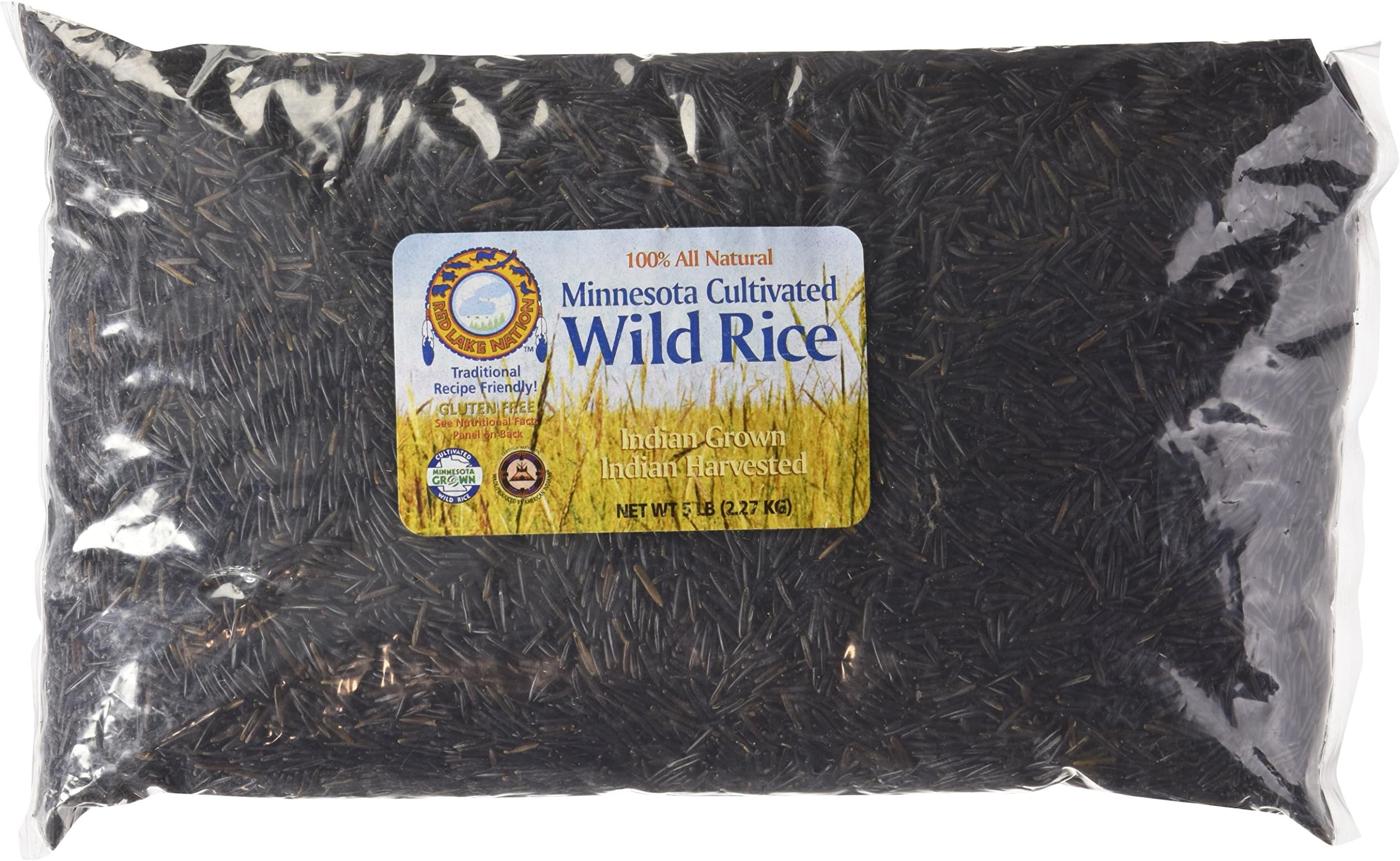 100% All Natural Minnesota Cultivated Wild Rice, 5 Pounds