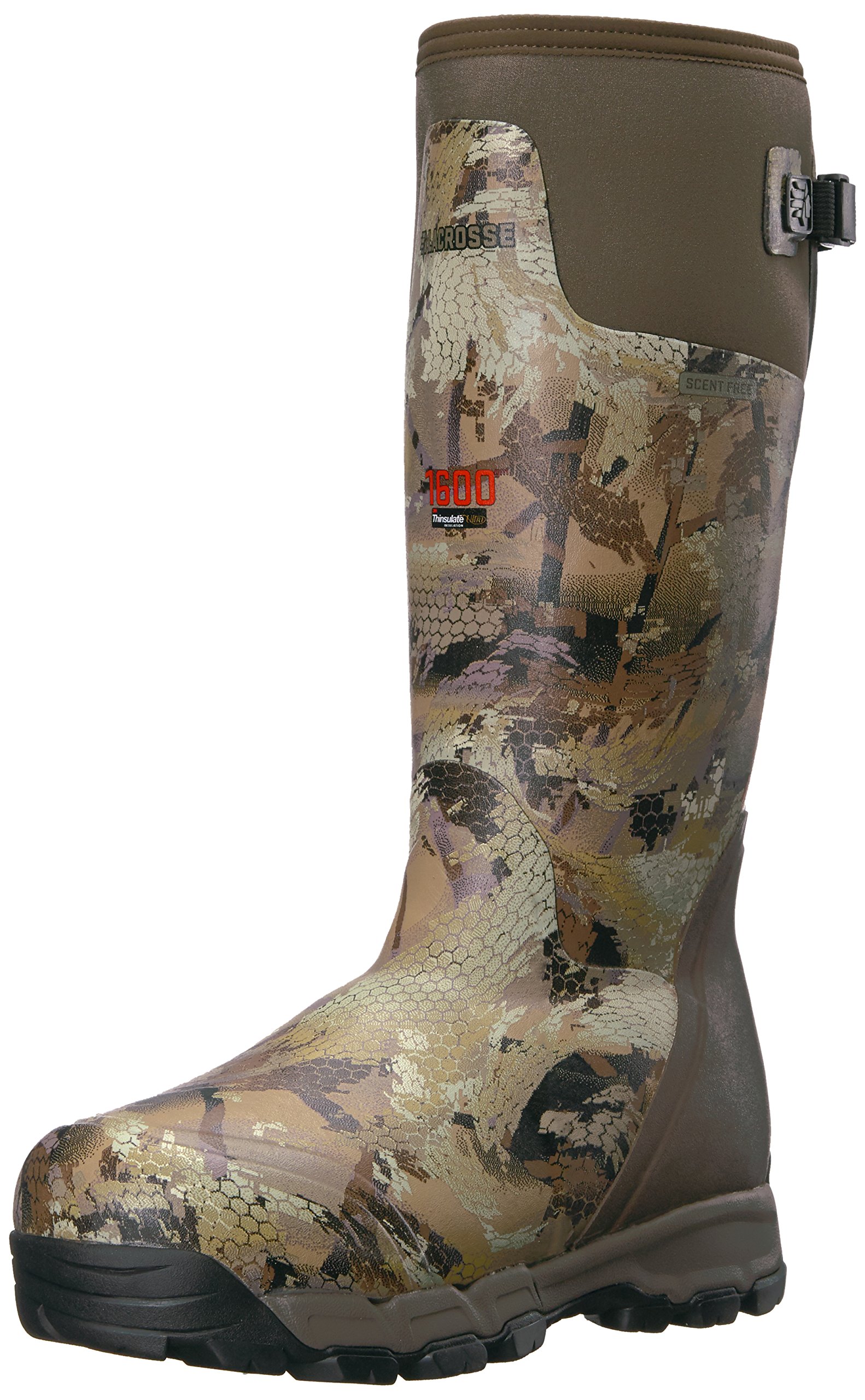 LaCrosse Alphaburly Pro 18" Insulated Hunting Boots for Men Featuring Waterproof Rubber, 1600G Thinsulate, and EVA Footbed, First Lite Cipher