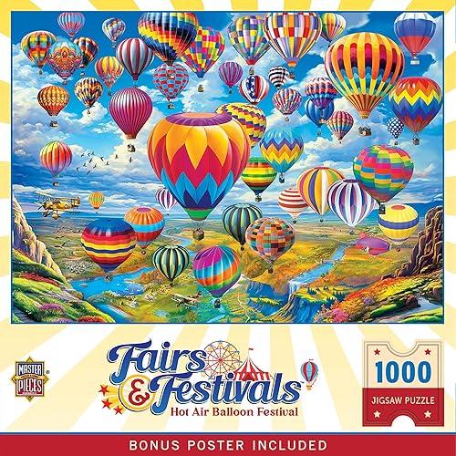 Miniatura 6 de MasterPieces Rompecabezas de 1000 piezas para adultos, familia o niños, Pop-A-Balloon - 19.25 x 26.75 pulgadas