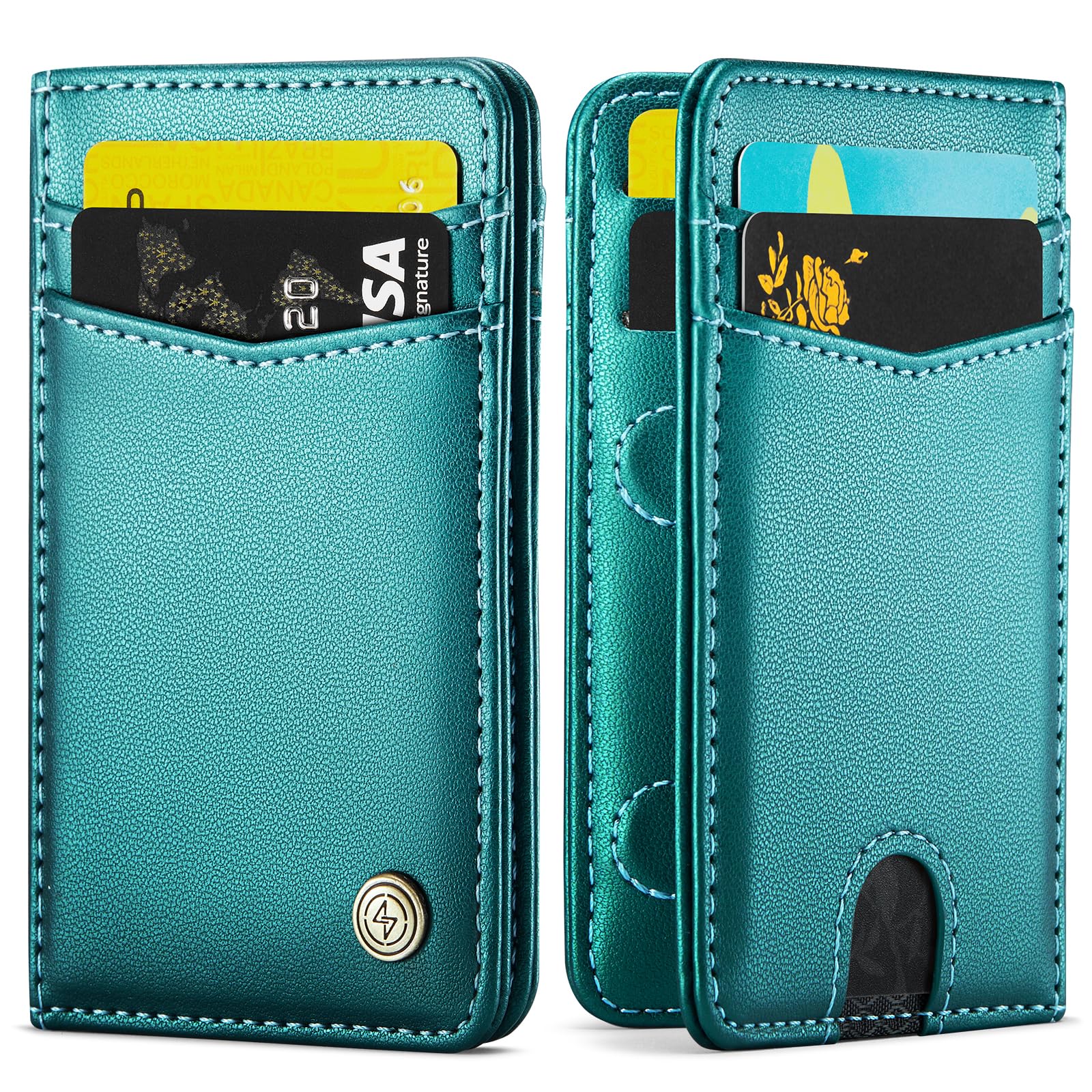 Slim Wallet for Men Women RFID Blocking Card Holder Bifold Front Pocket Mini Wallet with 8 Card Slots