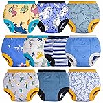 BIG ELEPHANT Baby Boys\' 10 Pack Toddler Potty Training Pants 100% Cotton Underpants, 5-6Y