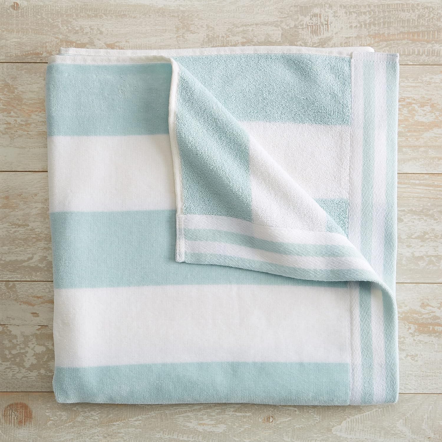 Four-Pack 100% Cotton Cabana Stripe Velour Beach Towel. Edgartown Collection (Linen) : Home & Kitchen