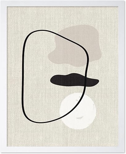 Miniatura 48 de Monem Art Line - Póster de dibujo de líneas curvas, arte geométrico, arte de boceto, arte abstracto, arte moderno de mediados de siglo, arte