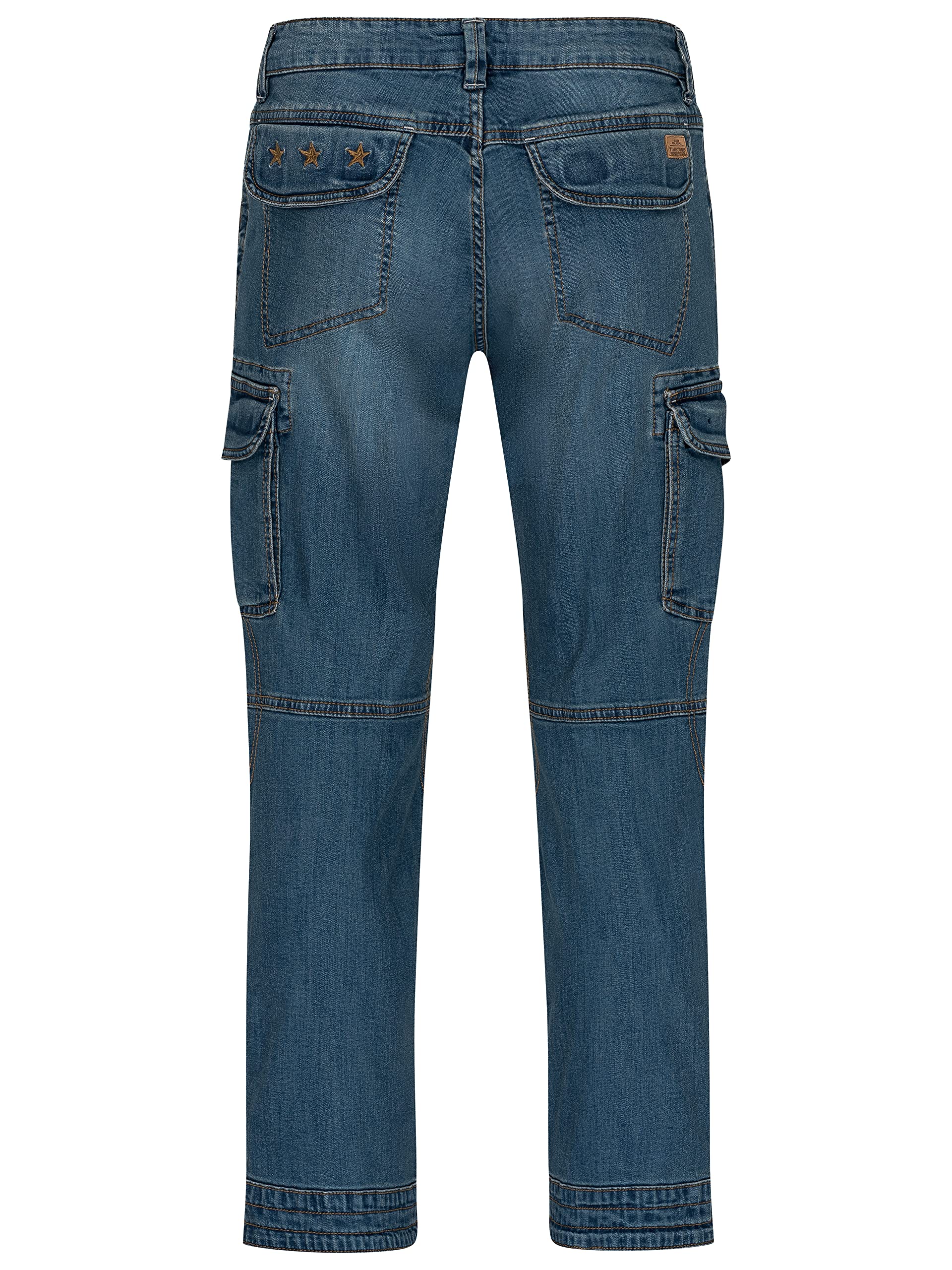 Timezone Męskie spodnie cargo Benito TZ 3387 Scrub Blue Wash