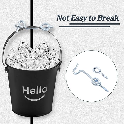 Miniatura 4 de Jiozermi 6 ganchos para cabina de 2 pulgadas con tornillos de montaje, para puerta de madera, ventana giratoria