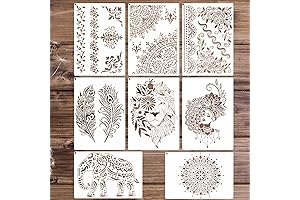 8 Large Mandala Stencils for Stunning Art Projects