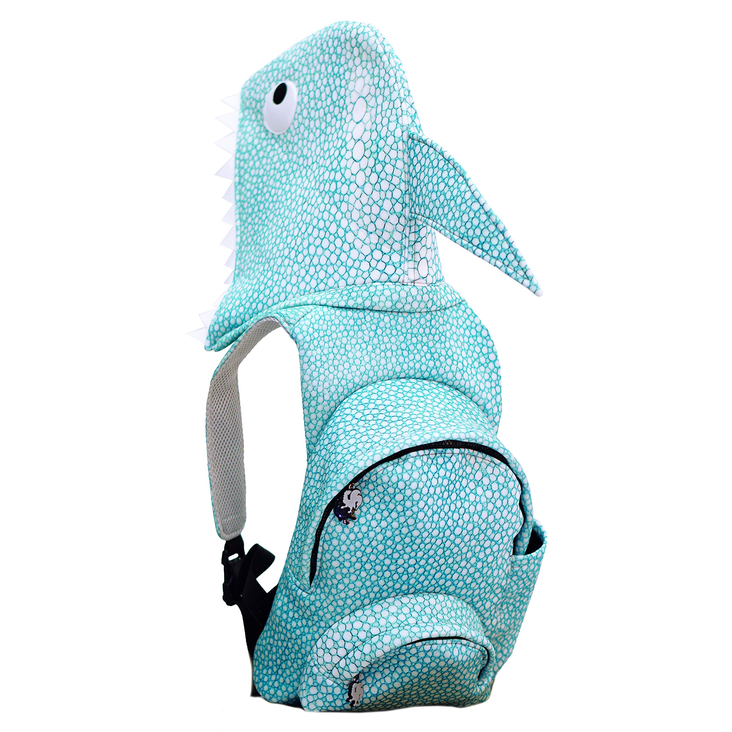SHARK SHAPED HOODED BACKPACK for Kids: Special Design for Sunny Days and for Adverse Weather Conditions