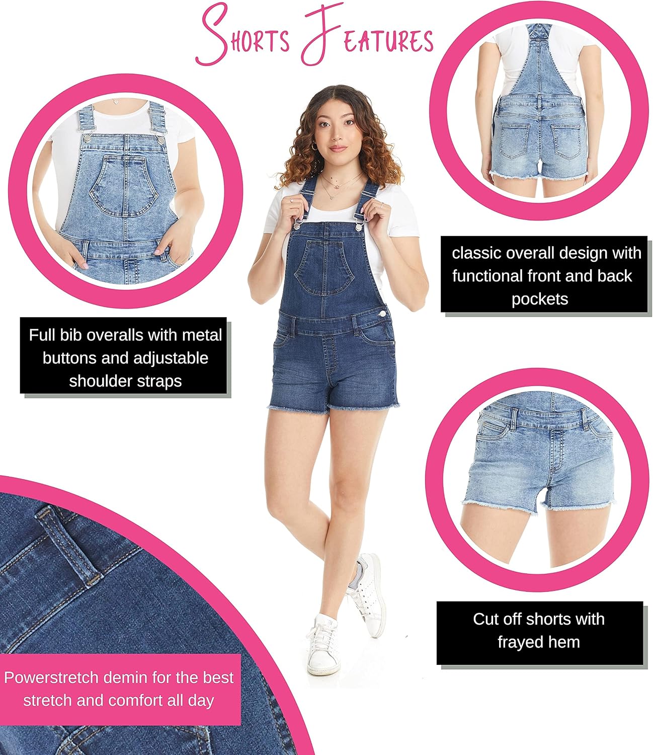 Suko Jeans Women's Denim Overalls 