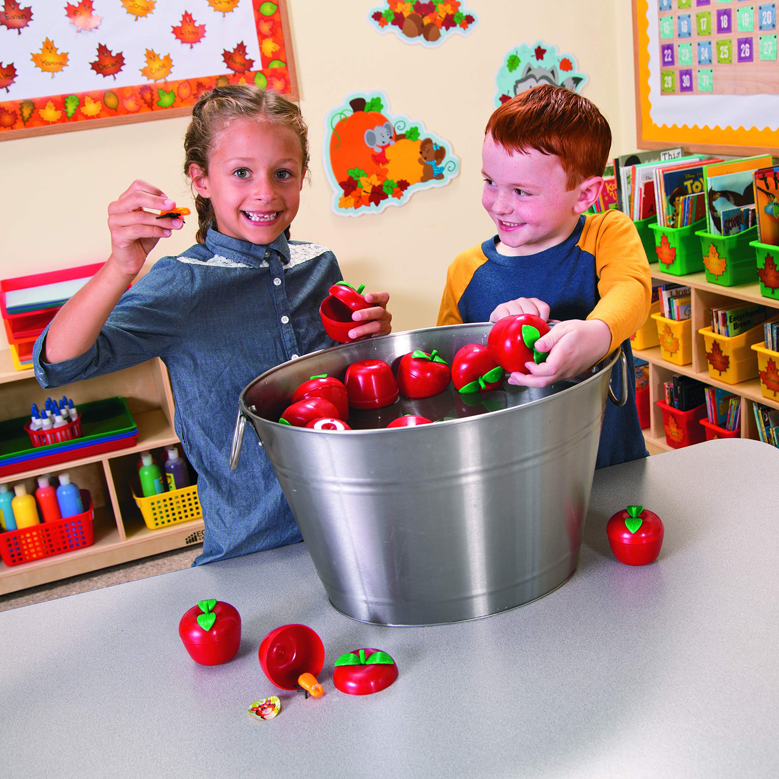 Amazon.com: Fun Express Plastic Apples Toy-Filled Bobbing Game Set