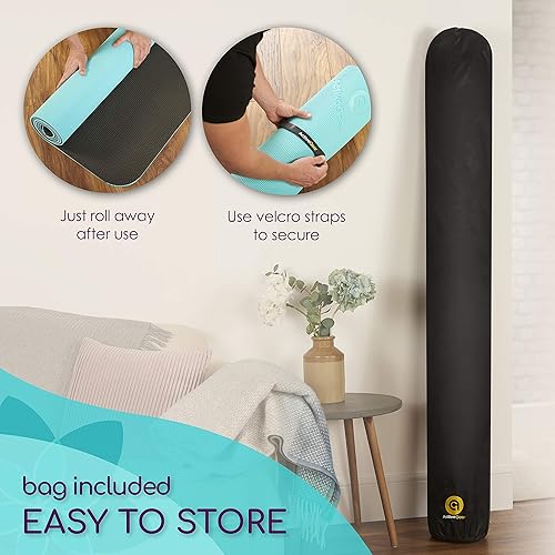 Miniatura 6 de ActiveGear - Tapete de yoga grande de 6 x 6 pies, extra grueso, duradero, cómodo, antideslizante e inodoro, cuadrado de yoga y pilates de primera