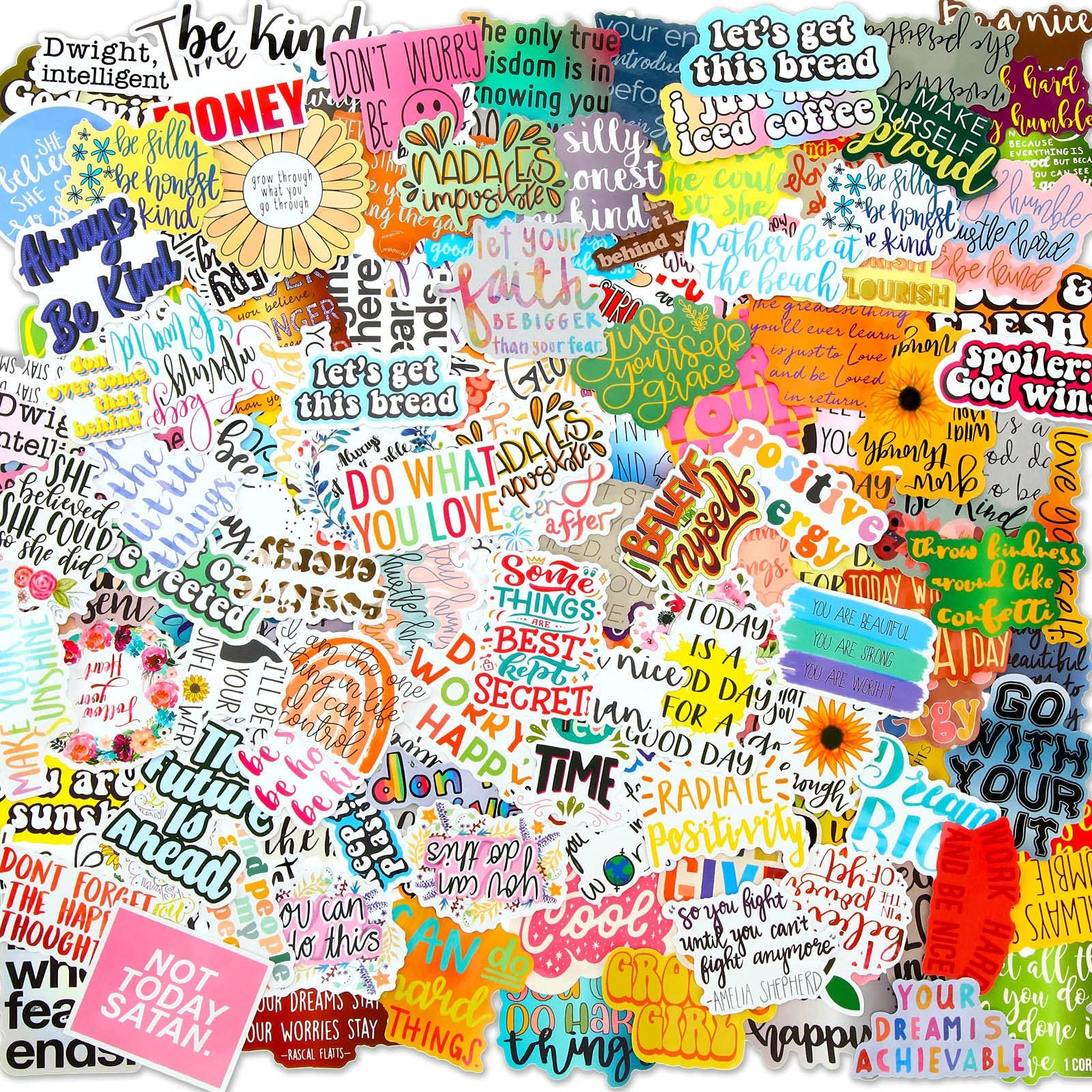 200 PCS Motivational Stickers, Inspirational Stickers, Positive Water Bottle