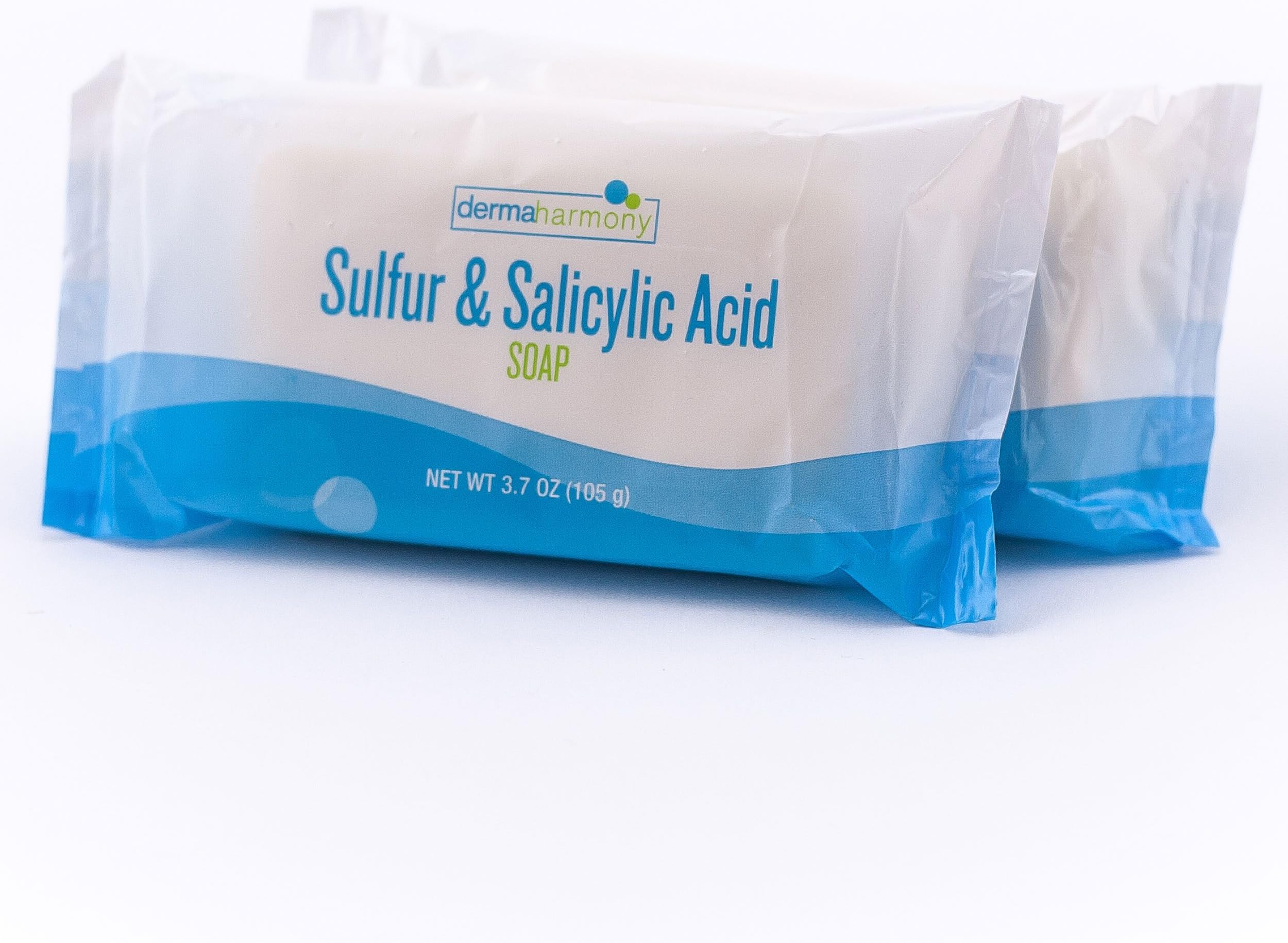 DermaHarmony 10% Sulfur and 3% Salicylic Acid Bar Soap 3.7 oz (2 Bars)