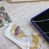 Vista 31 de Crystal Pendant Necklace 925 Sterling Silver Chain Necklace Adjustable Healing Crystal Necklace For Women