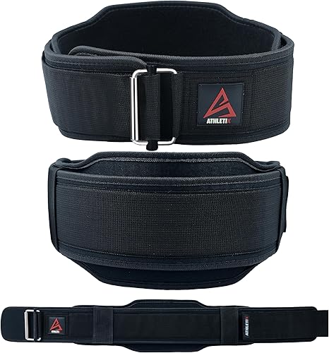 Cinturón de levantamiento de pesas para hombres y mujeres, cinturón de levantamiento de pesas 2 en 1 con soporte ajustable de espalda baja de 4 y 6