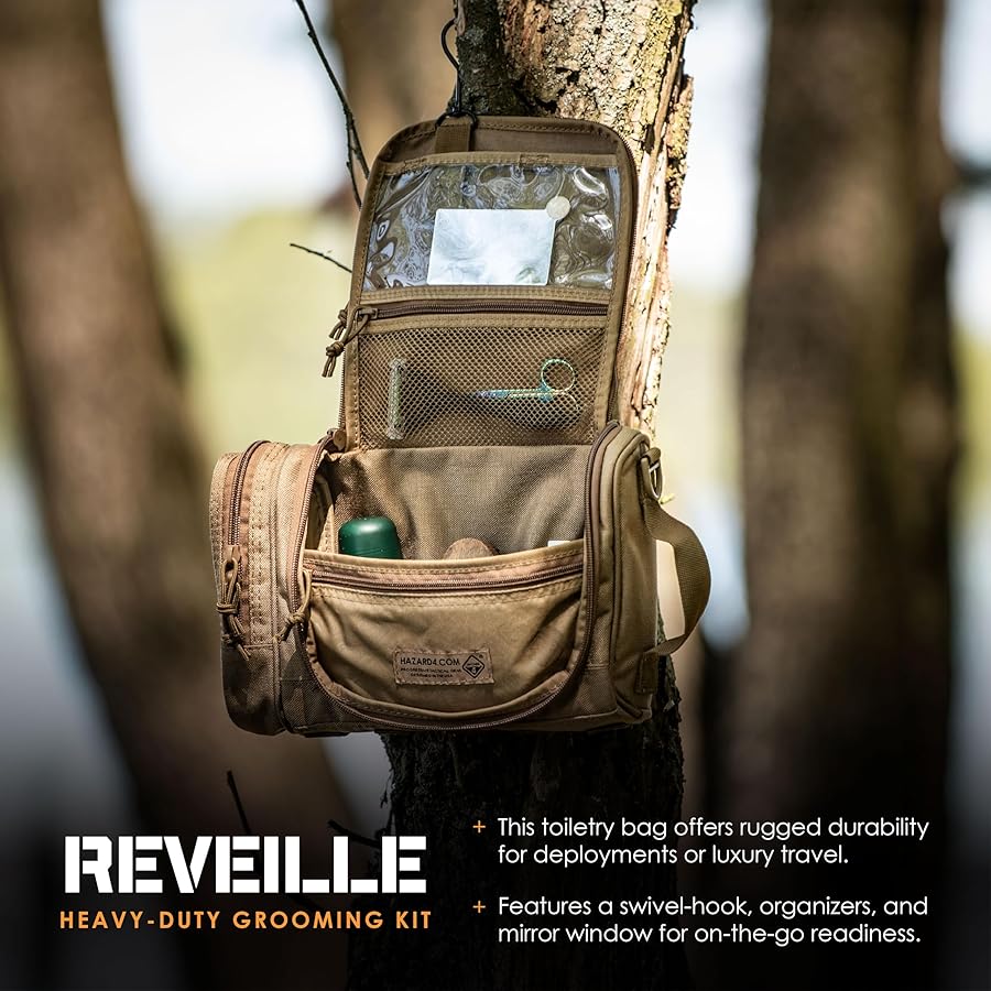 Amazon.co.jp: HAZARD4(ハザード4) Reveille Toiletry Bag Black 29.2