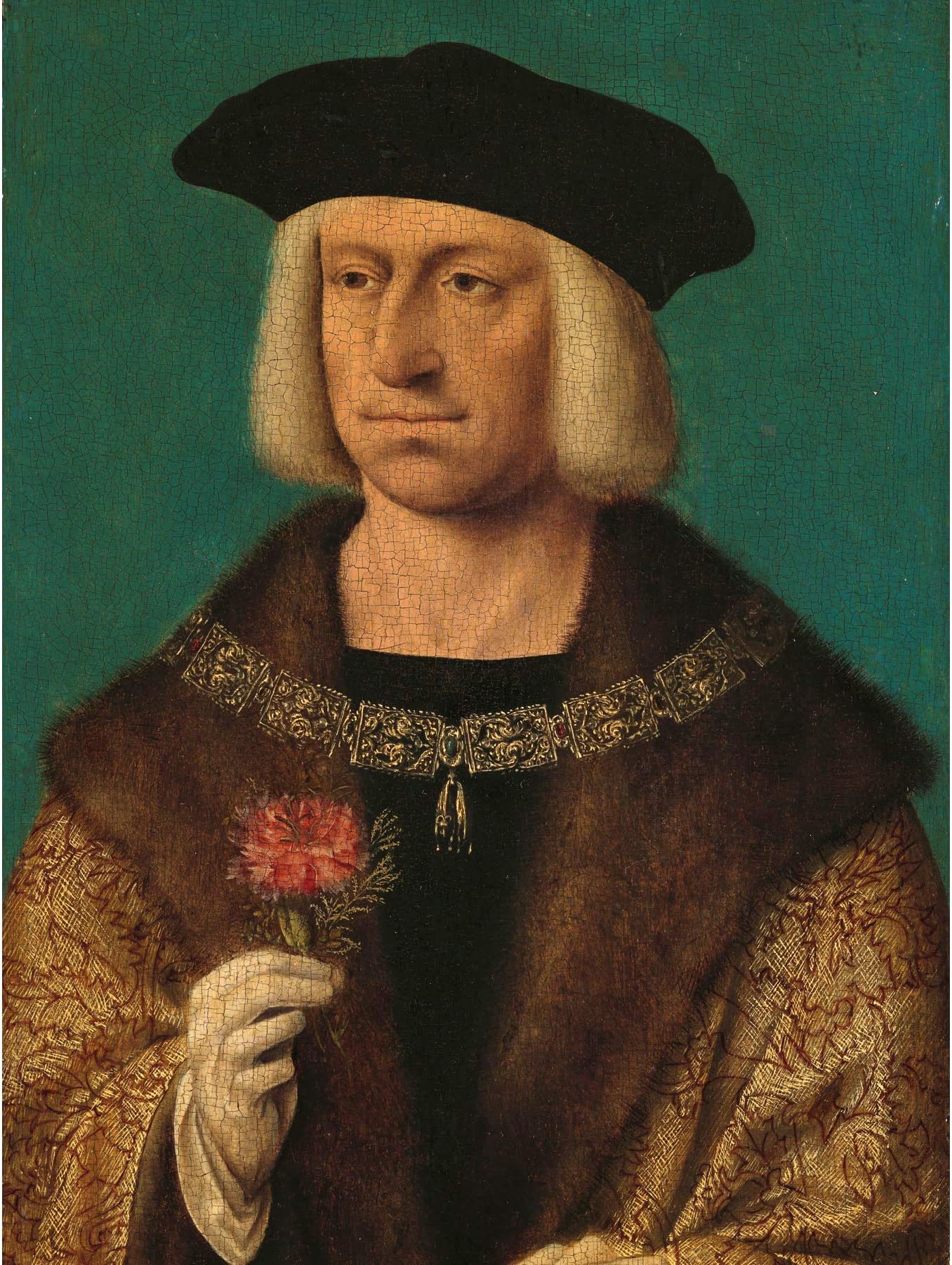 Artery8Joos Van Cleve Portrait Of Maximilian I Painting Large Wall Art Poster Print Thick Paper 18X24 Inch