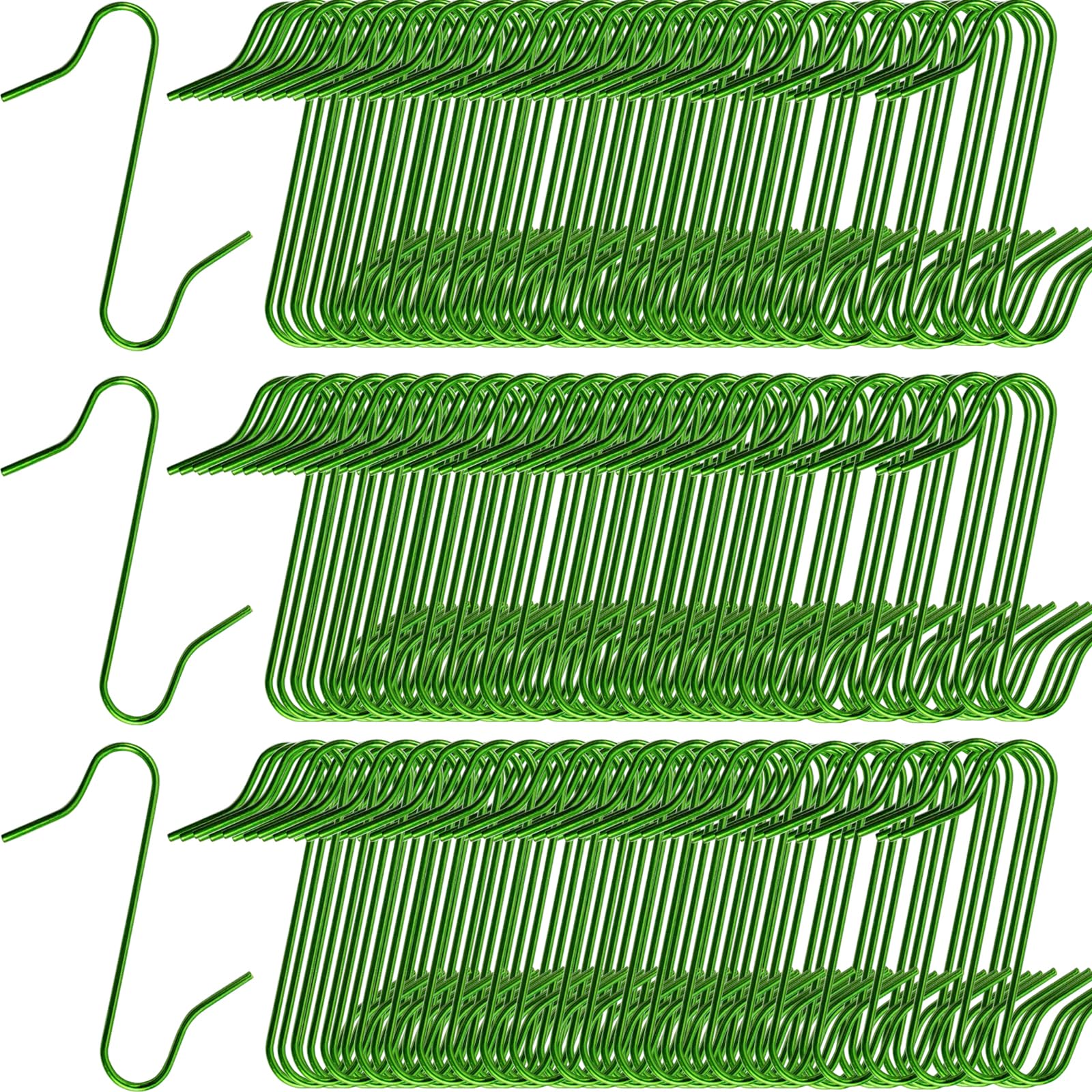 TIHOOD 300PCS Christmas Ornament Hooks Metal Ornament