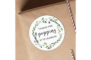 Poppin' Question Popcorn Favor Bags with Poplin Stickers