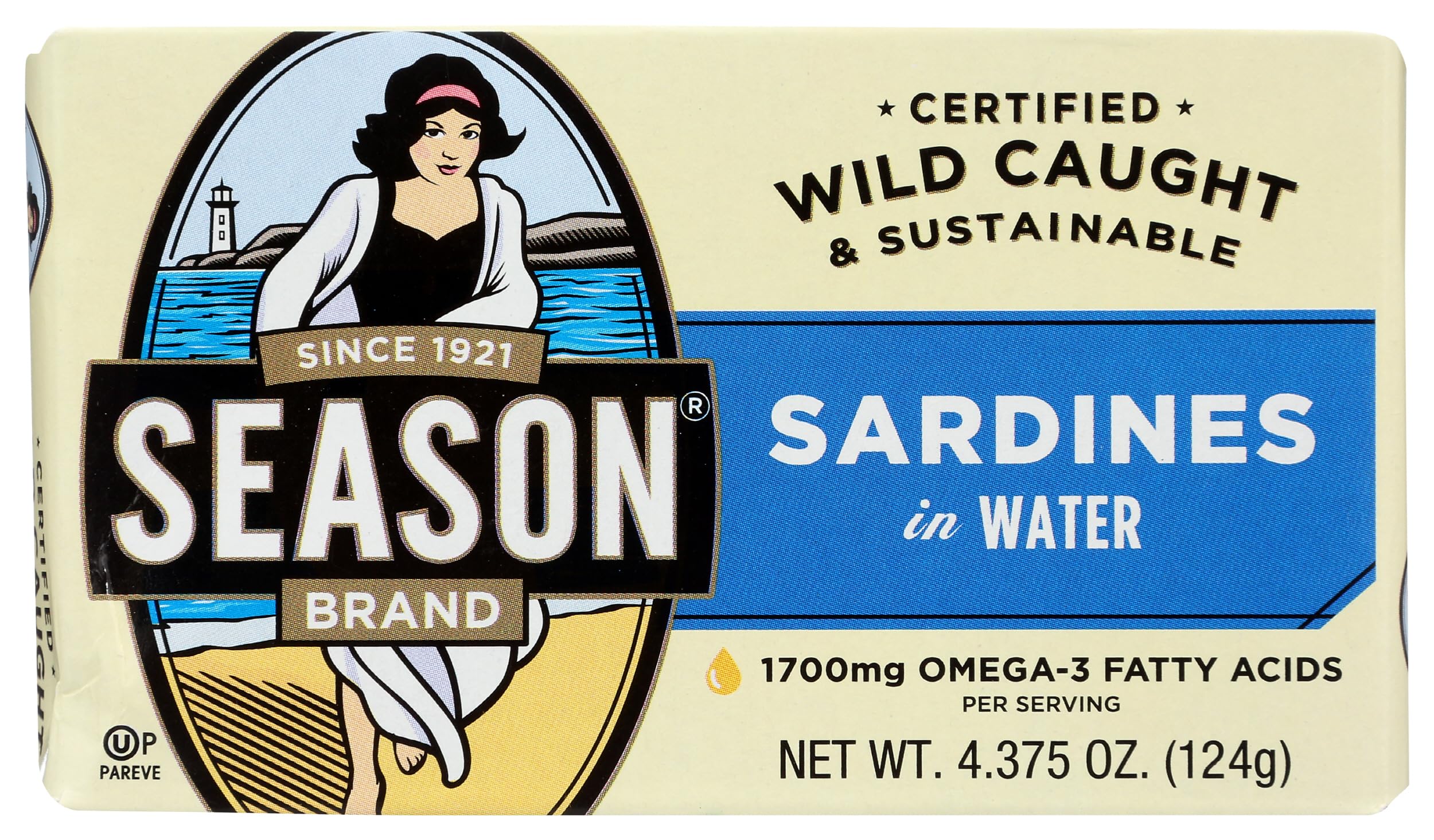 Season Product Sardines In Water, 4.375 oz