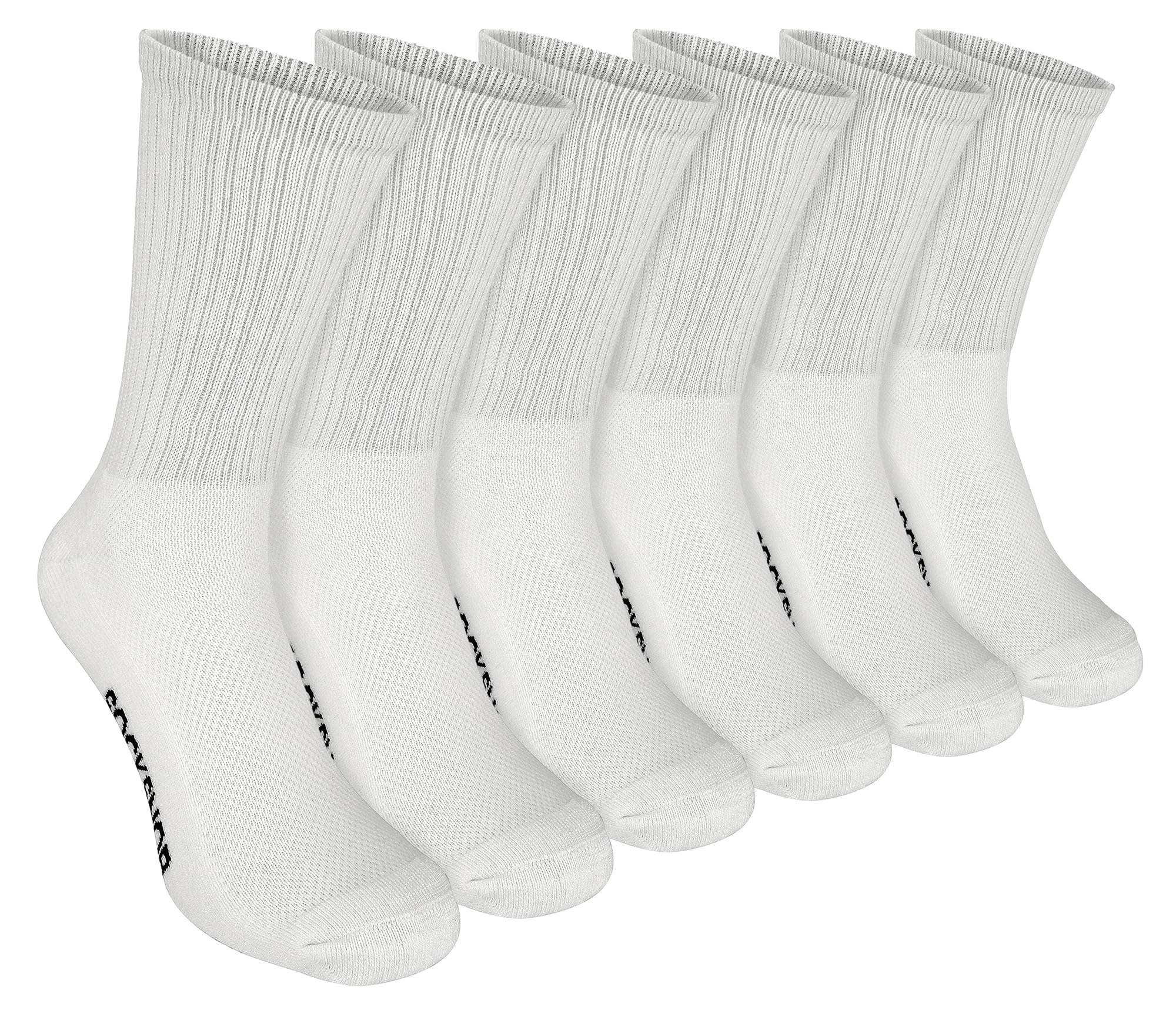 Sock Snob - 6 Pack Mens Calf Size Bamboo Organic Cotton Running Sport Socks