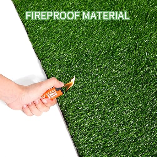 Miniatura 6 de Almohadilla de césped artificial para perros almohadilla de orina para cachorros con agujero de drenaje interior y exterior fácil de limpiar 394 x