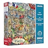 Ceaco - Paris Highlights - 500 Piece Puzzle for Adults - Challenging and Perfect for Game Nights - Finished Puzzle Size 21.25 x 15