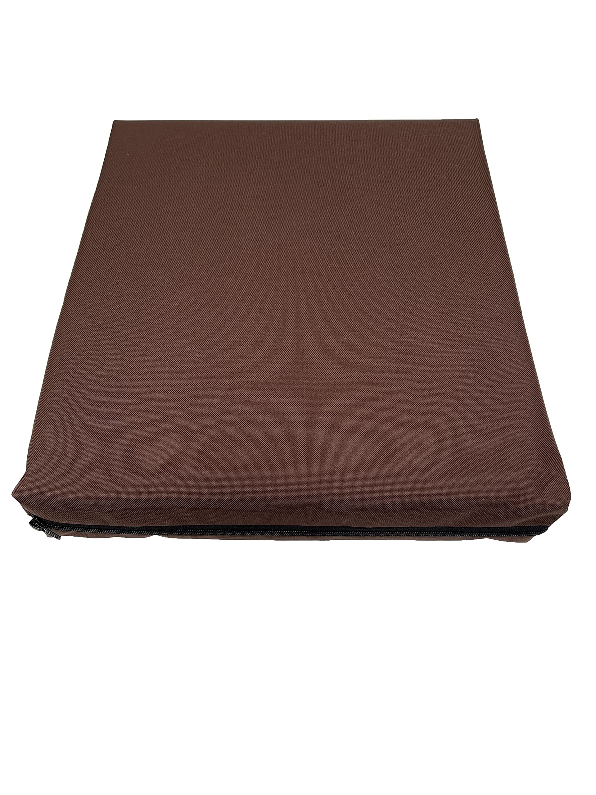 Waterproof seat pads Indoor & Outdoor Garden Rattan Furniture Foam for garden chairs multi use Office Chair Cushions Pad ask for custom with 4cm Thick (Chocolate Brown, 51 x 48 cm / 20" x 19")