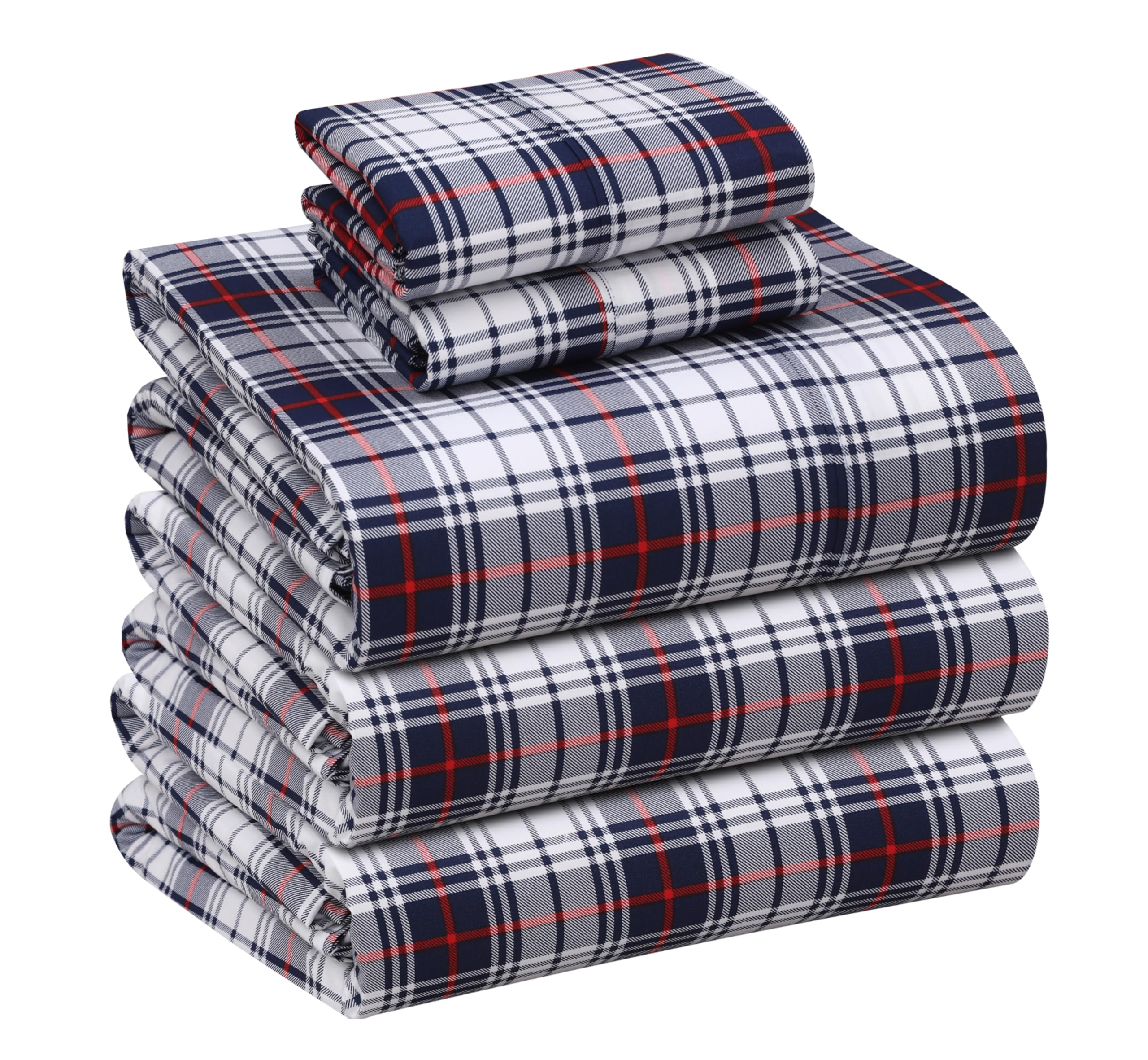 RUVANTI 100% Cotton Split King Sheets Sets for Adjustable Bed, 5 PCs, Soft & Breathable Percale Weave Bedding, Deep Pocket 16", Hotel Standard, Crisp Cool Feel & Durable, Floral Sheet, Prussian โ image 1