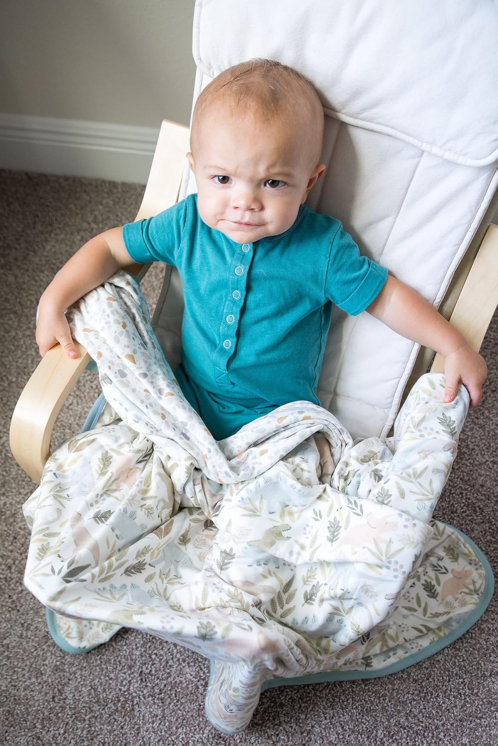 Copper Pearl Rex Three-Layer Quilt: Soft, Breathable Baby Quilts - Cozy Toddler Blanket | 46x46 Premium Polyester/Rayon