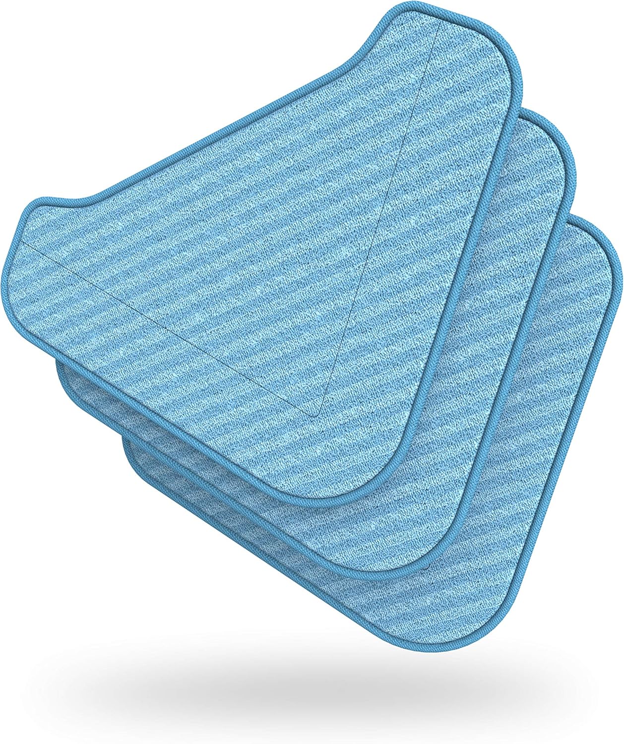 Ultra-Absorbent Triangle Replacement Mop Pads for PureClean XL Rolling Steam Cleaner with New Triangle Mop Head — 3 Pack