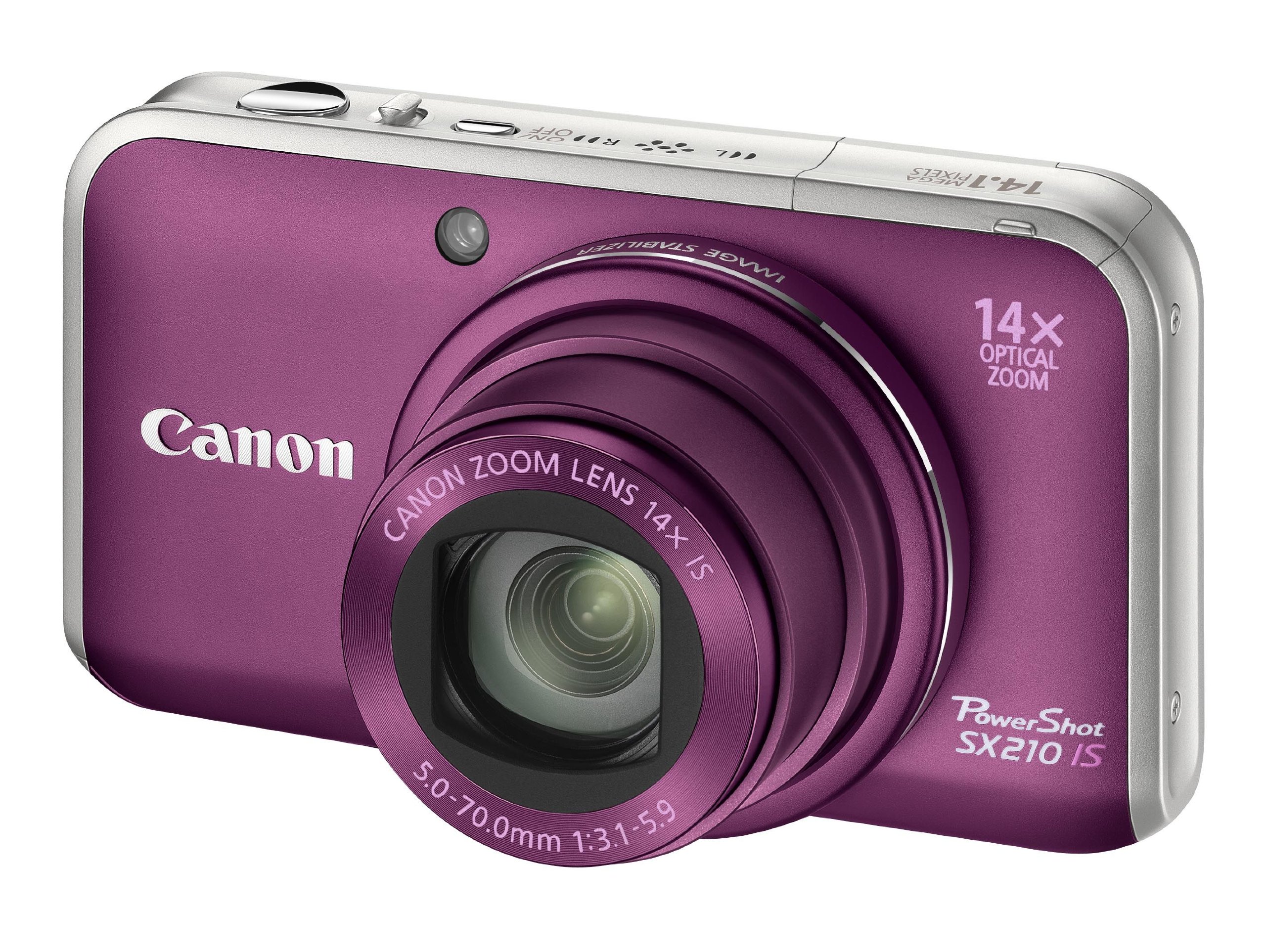 Canon SX210 IS - Cámara Digital Compacta, 14.1 MP (14x Zoom óptico) - Morado