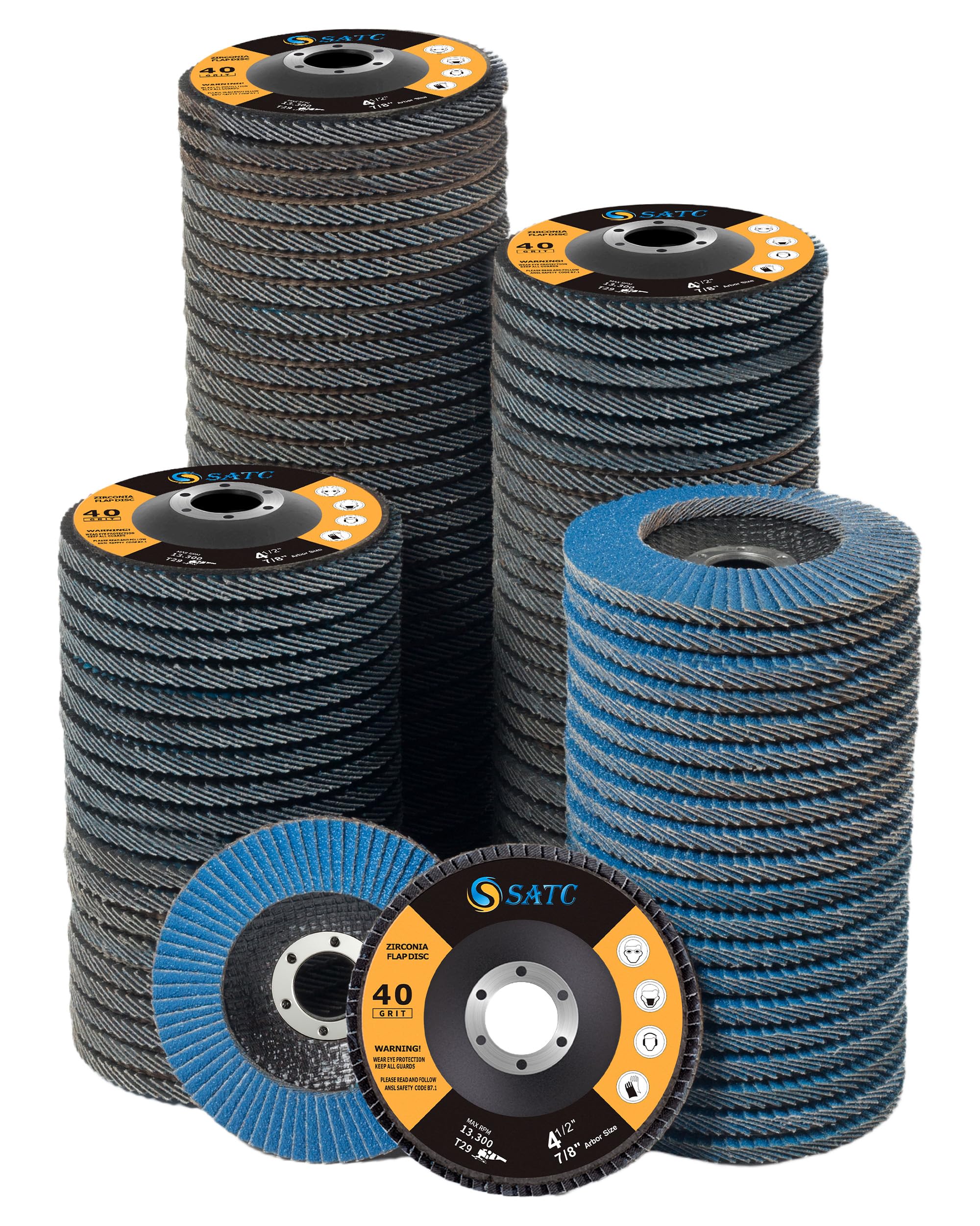 S SATC Flap Discs - Angle Grinder Sanding -11