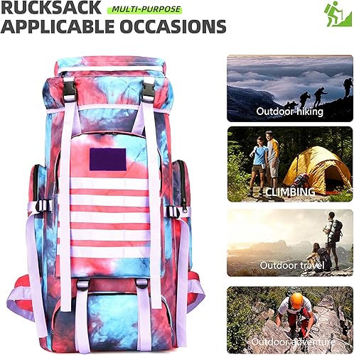 Vista 2 de King'sGuard 70L Camping Hiking Backpack Tactical Backpack Military Molle Rucksack Backpack for Outdoor