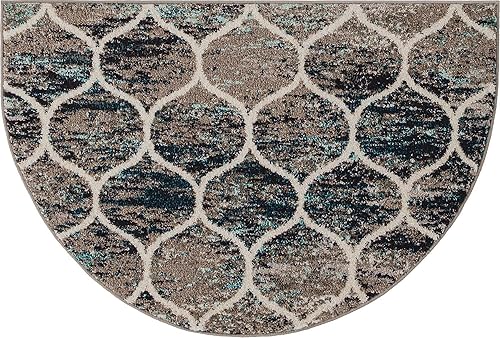 Miniatura 510 de Rugs.com Lattice Frieze Collection Alfombra – 4 x 6 pies, alfombra mediana negra perfecta para salas de estar, comedores grandes, planos abiertos