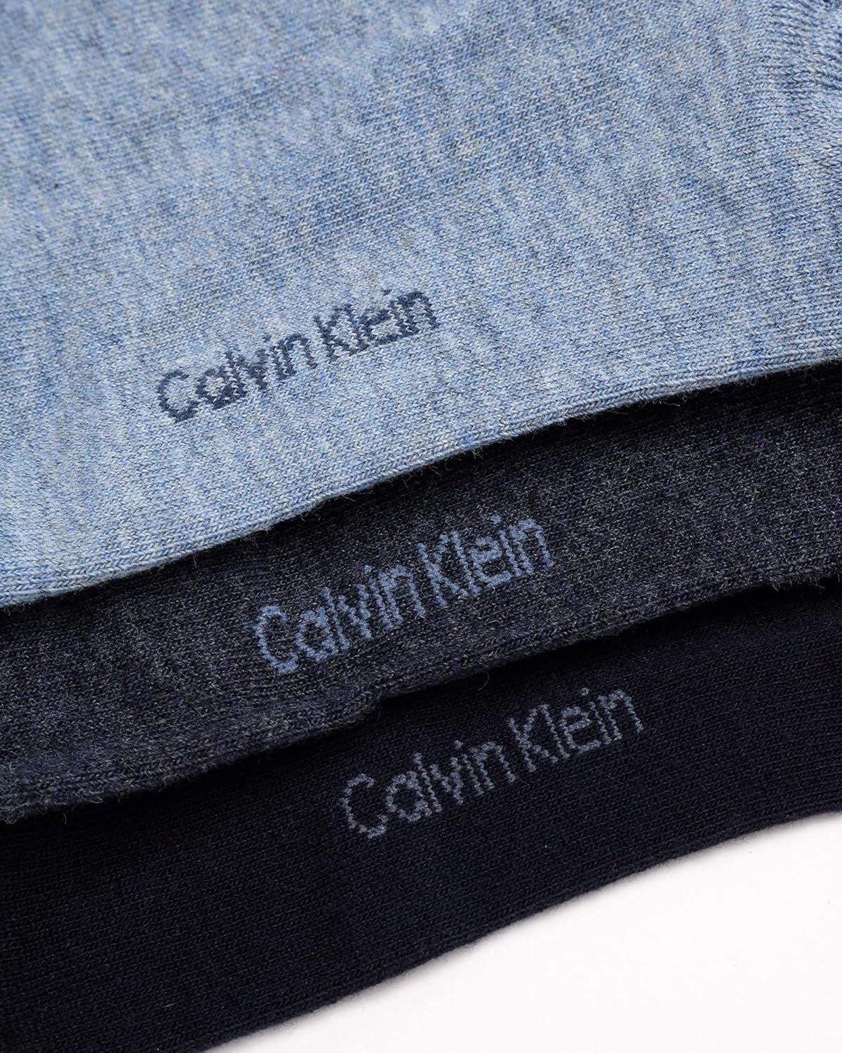 Calvin Klein Womens Crew Socks - 3 Pack Soft Cotton Blend Roll Cuff Mini/Mid Crew Dress Socks for Women (Shoe Size: 4-10) - Image 4