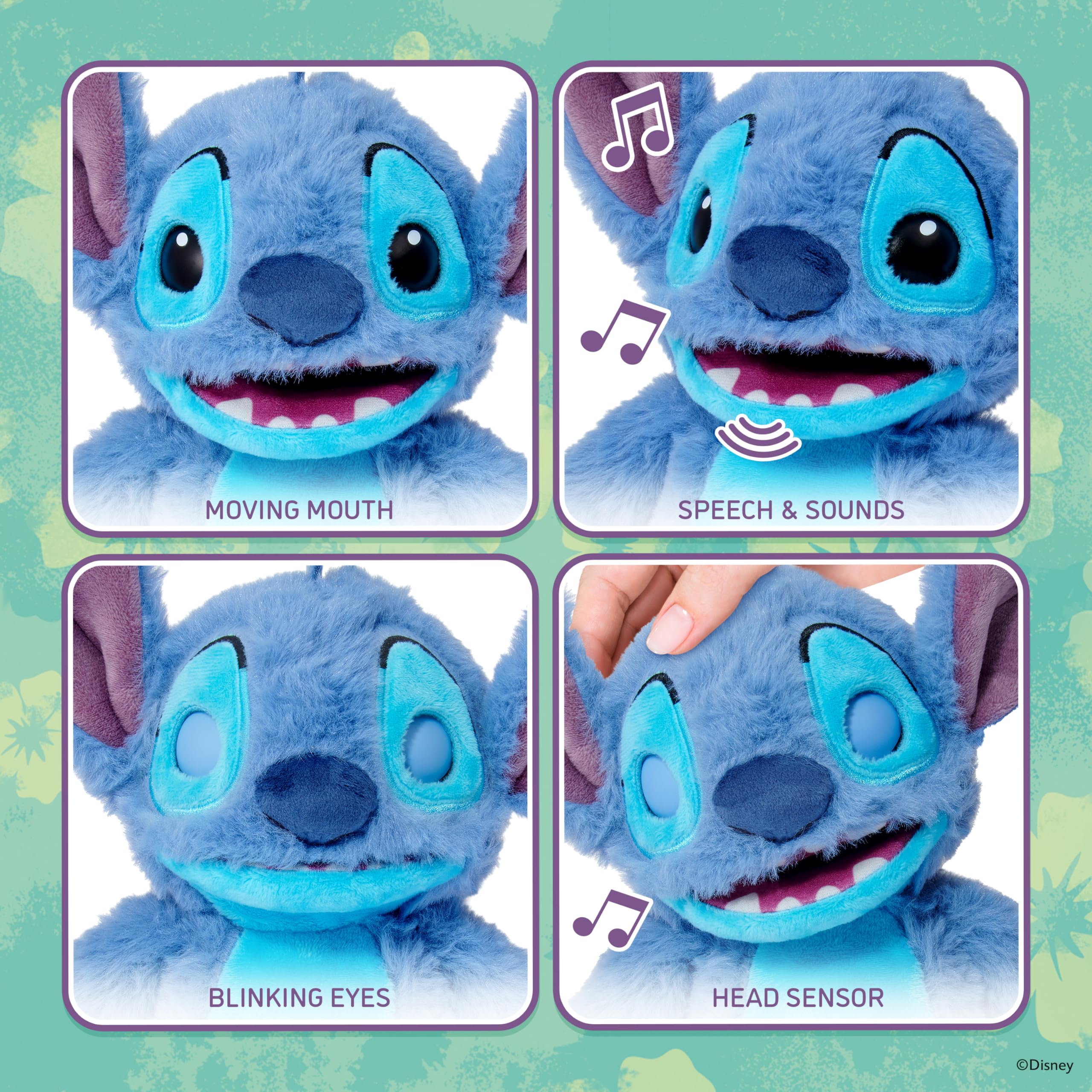 Amazon.com: Wow! Stuff Disney Stitch Palm Puppetronic | 40+ Sounds
