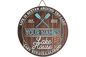 Personalized Lake House Sign