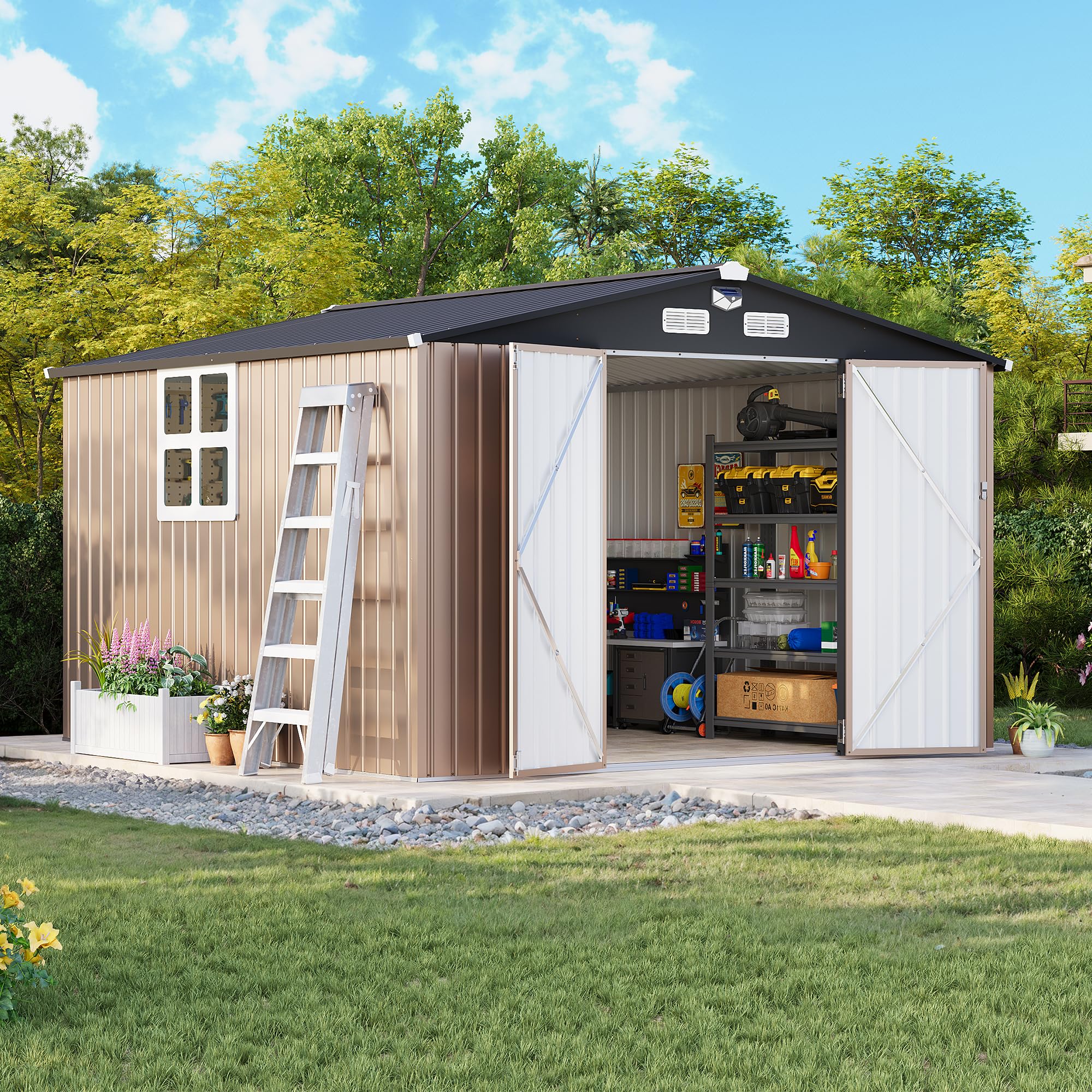 MXV 10 x 10FT Outdoor Storage Shed
