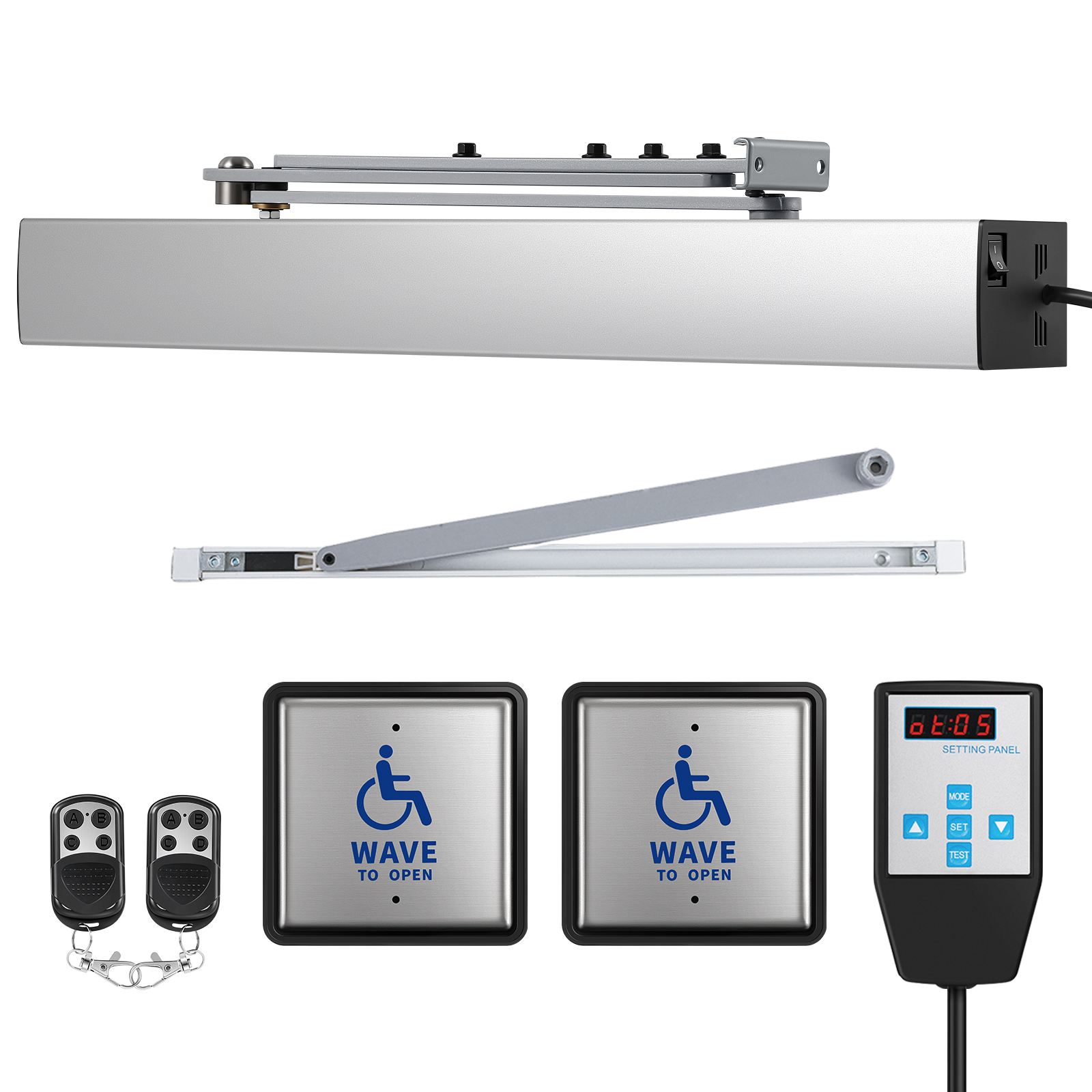 ADA ソフナイザー Handicap Door Opener, Automatic Swing Door Operator for Disabled