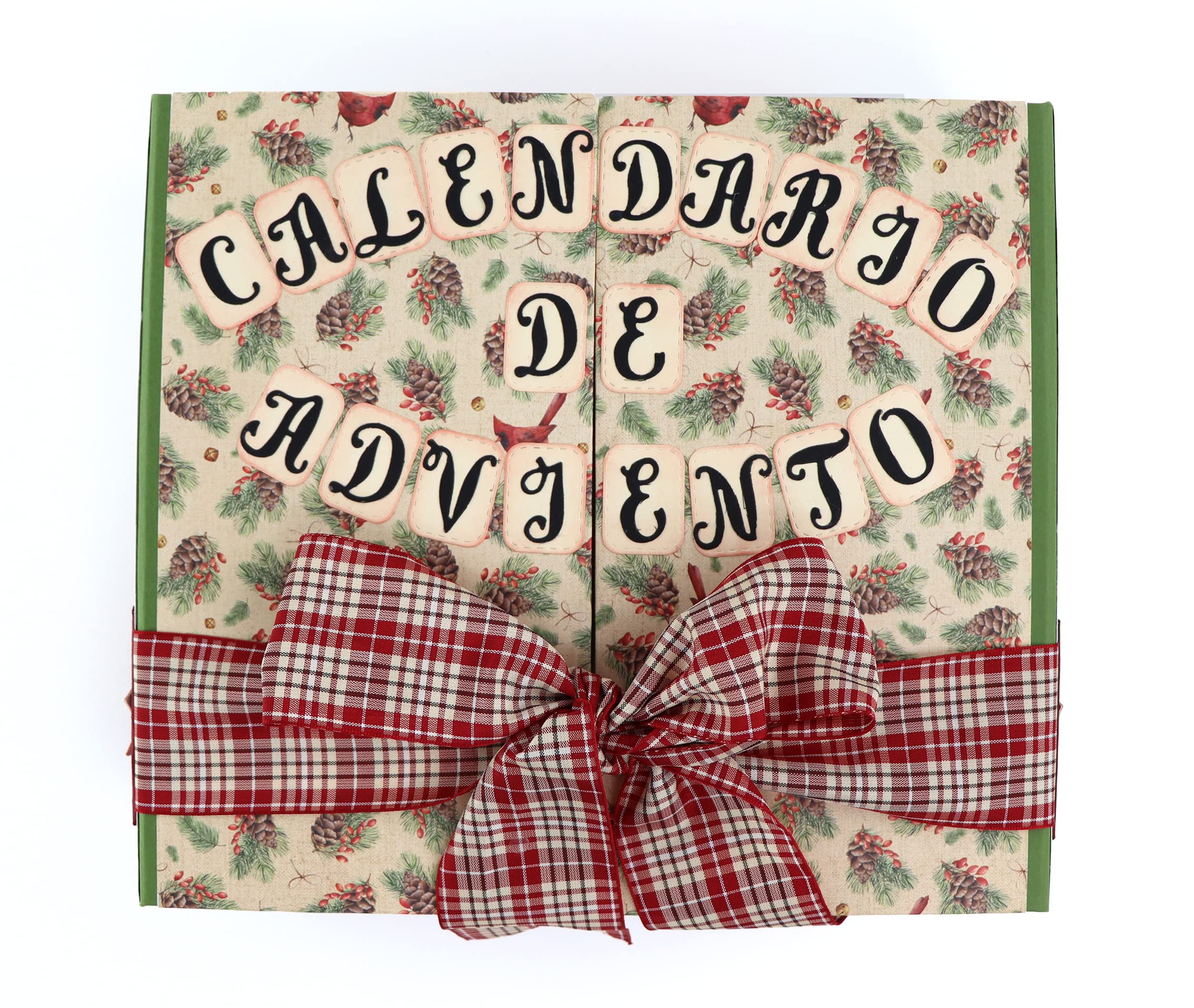 Genérico Kunsthandwerklicher Adventskalender | mit den besten Qualitäten auf Papier und Karton | Lebhafte und Weihnachtsfarben | Weitere Geschenk-Boxen erhältlich