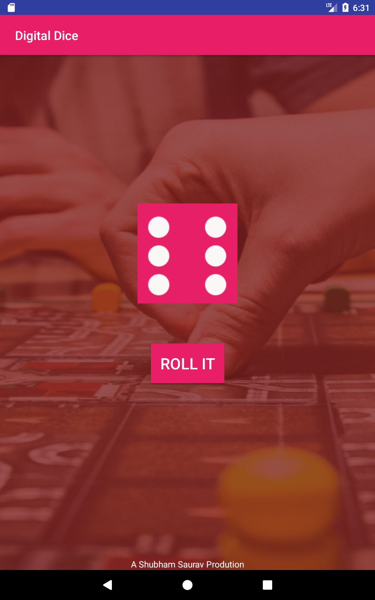 Digital Dice App on Amazon Appstore