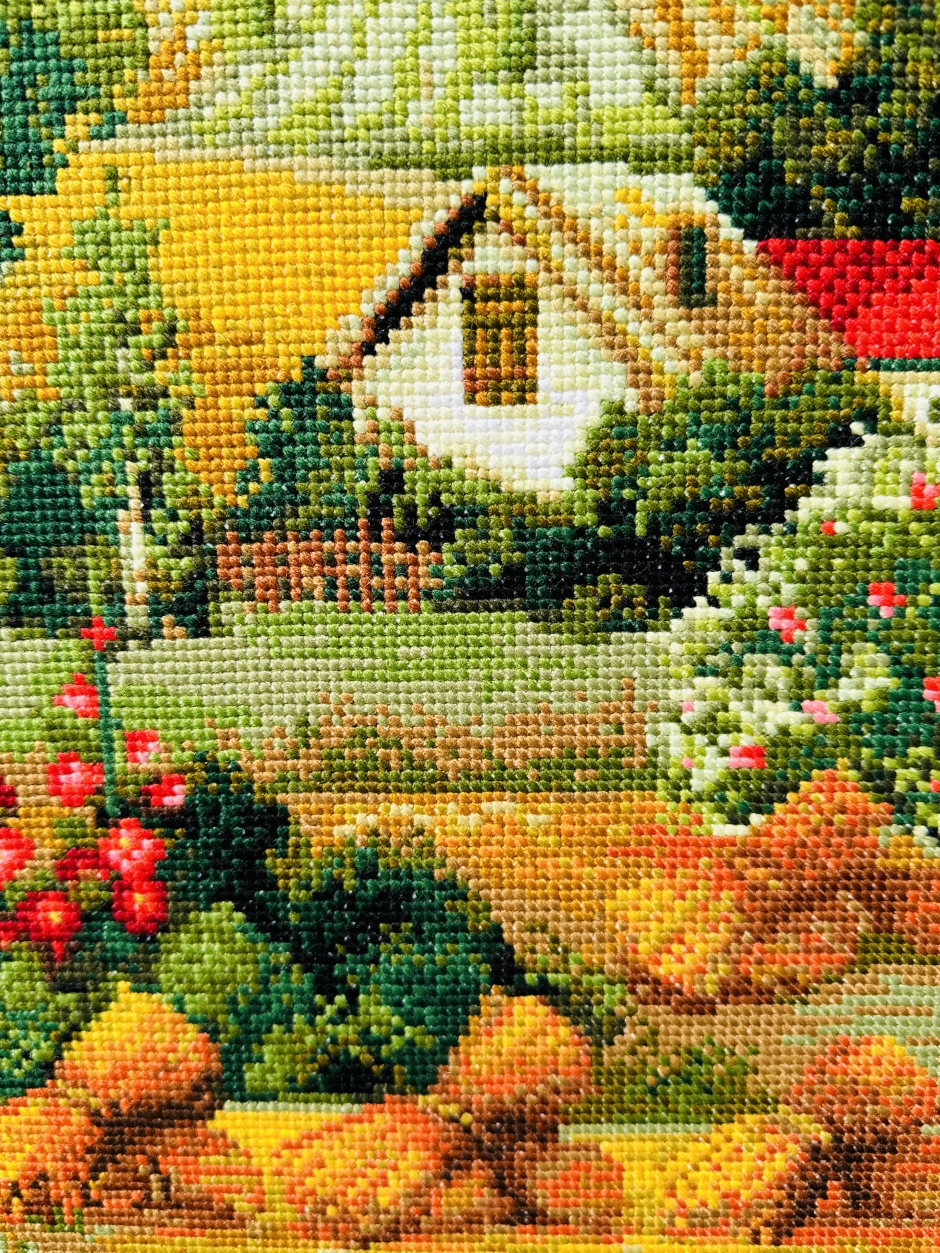 Riolis – Kit de Punto de Cruz, diseño de Paisaje kit15.75-Inch X (40 10 Count, acrílico, Multicolor
