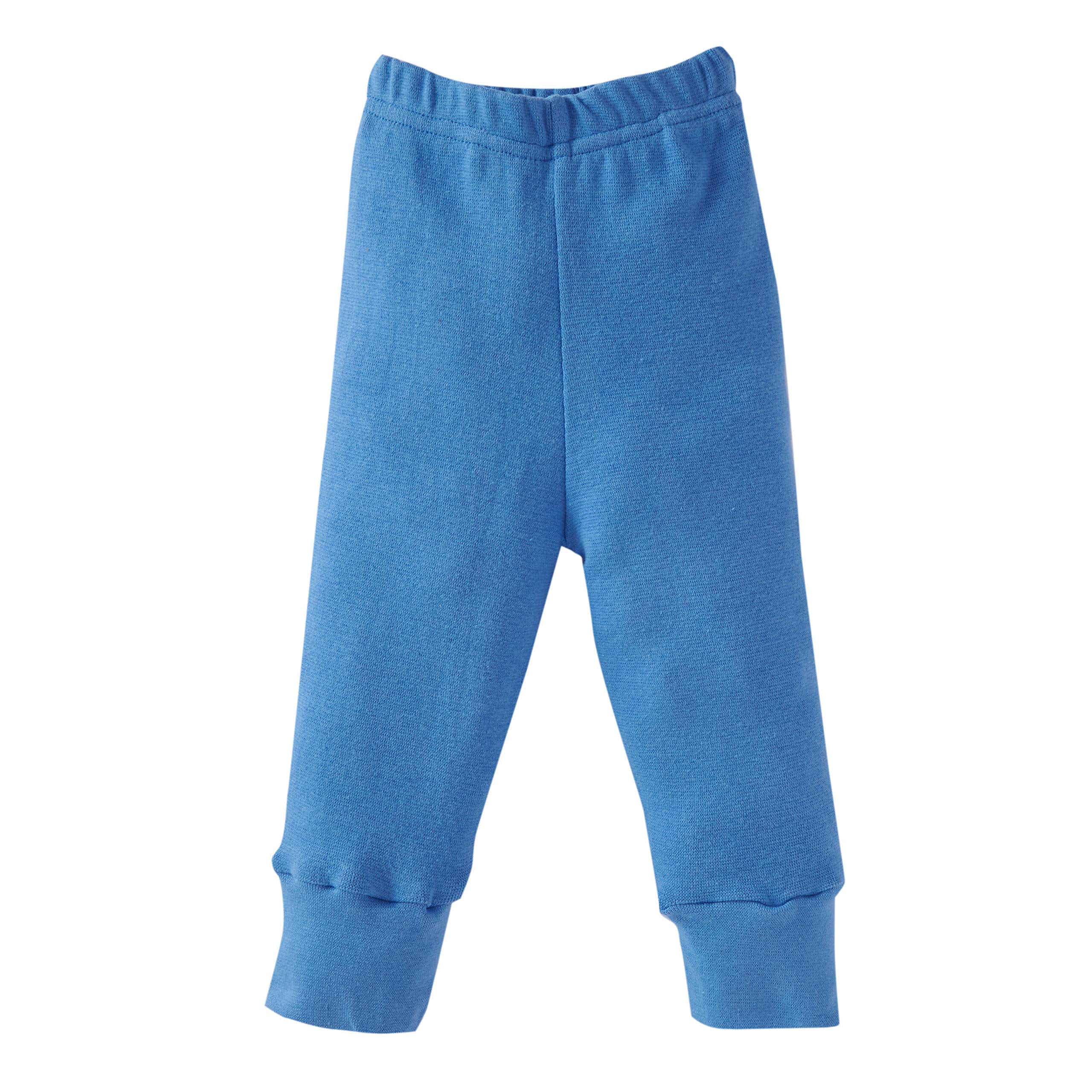 baby wish Kids Pajama Baby Pajamas Fitted Combo Set Pant Elastic Waist Newborn Baby Mid Rise Trackpant & Leggings 100% Cotton-Pack Of 3(Blue, 3-4 Years) 2