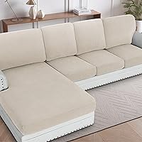 Vista 67 de H.VERSAILTEX 2025 New Sectional Couch Covers 8 Pieces Stretch Sofa Covers for Sectional Sofa Set Separate L Shaped Couch Cover for Both Left/Right