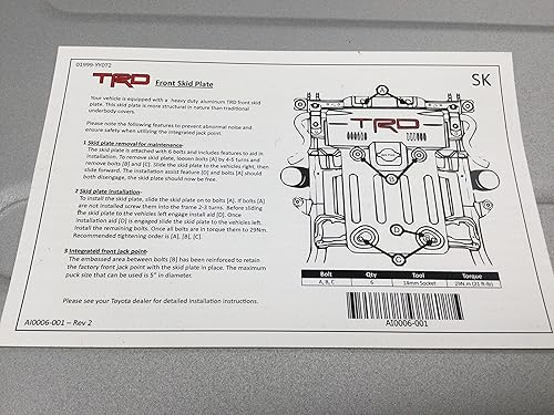 Miniatura 3 de Toyota Placa deslizante - PTR60-34220