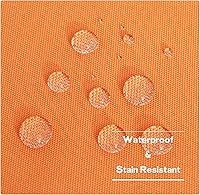 Vista 139 de NICETOWN Cortinas grises para exteriores para patio, impermeables, 2 paneles, resistentes al viento, a prueba de óxido, ojales superiores e