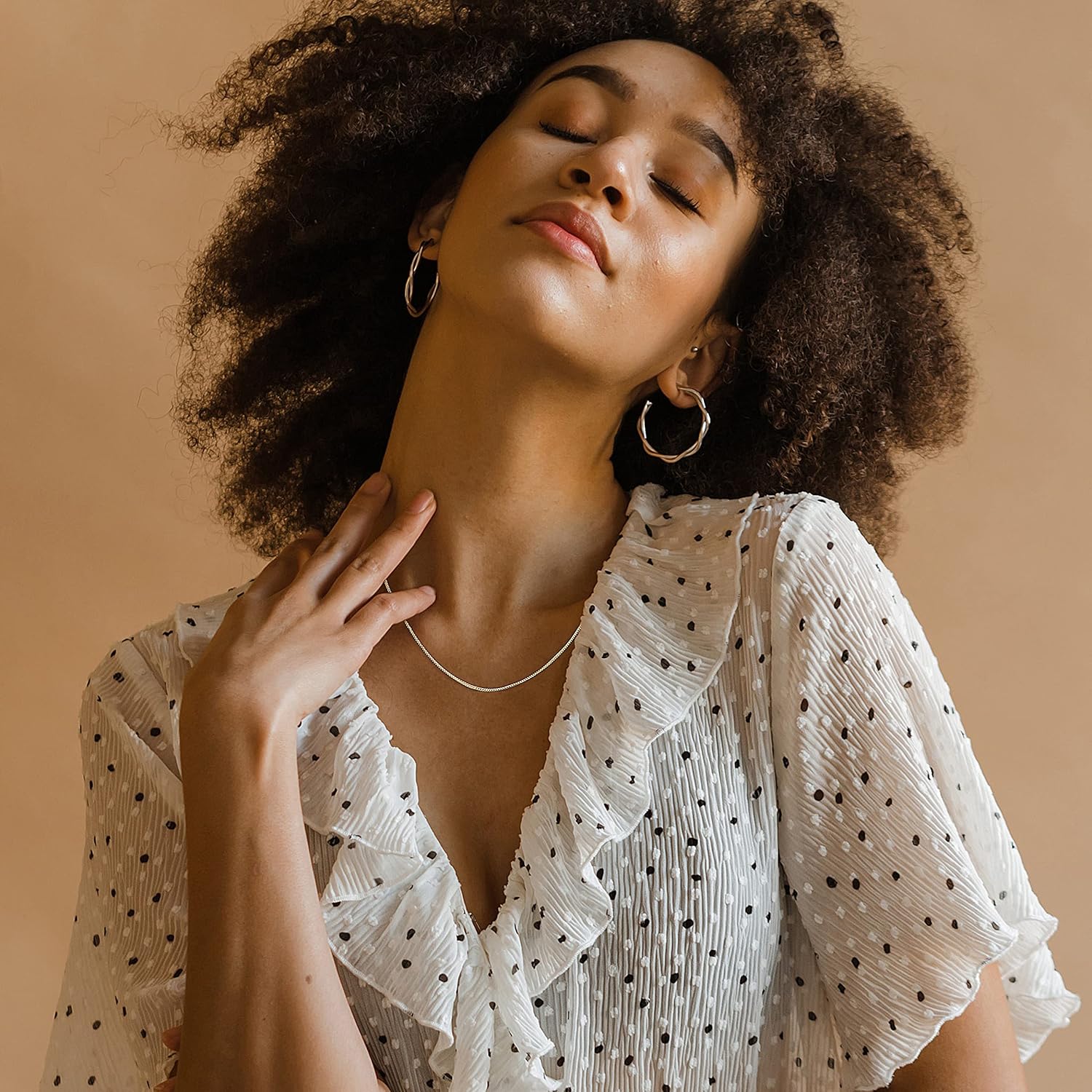 Fiusem 1.2mm Box Chain Necklace for Women, 16"-24" 18K Gold and Silver Plated Necklace Chain for Women, Thin Stainless Steel Chain Womens Chain 16, 18, 20, 22, 24 Inch - Image 3