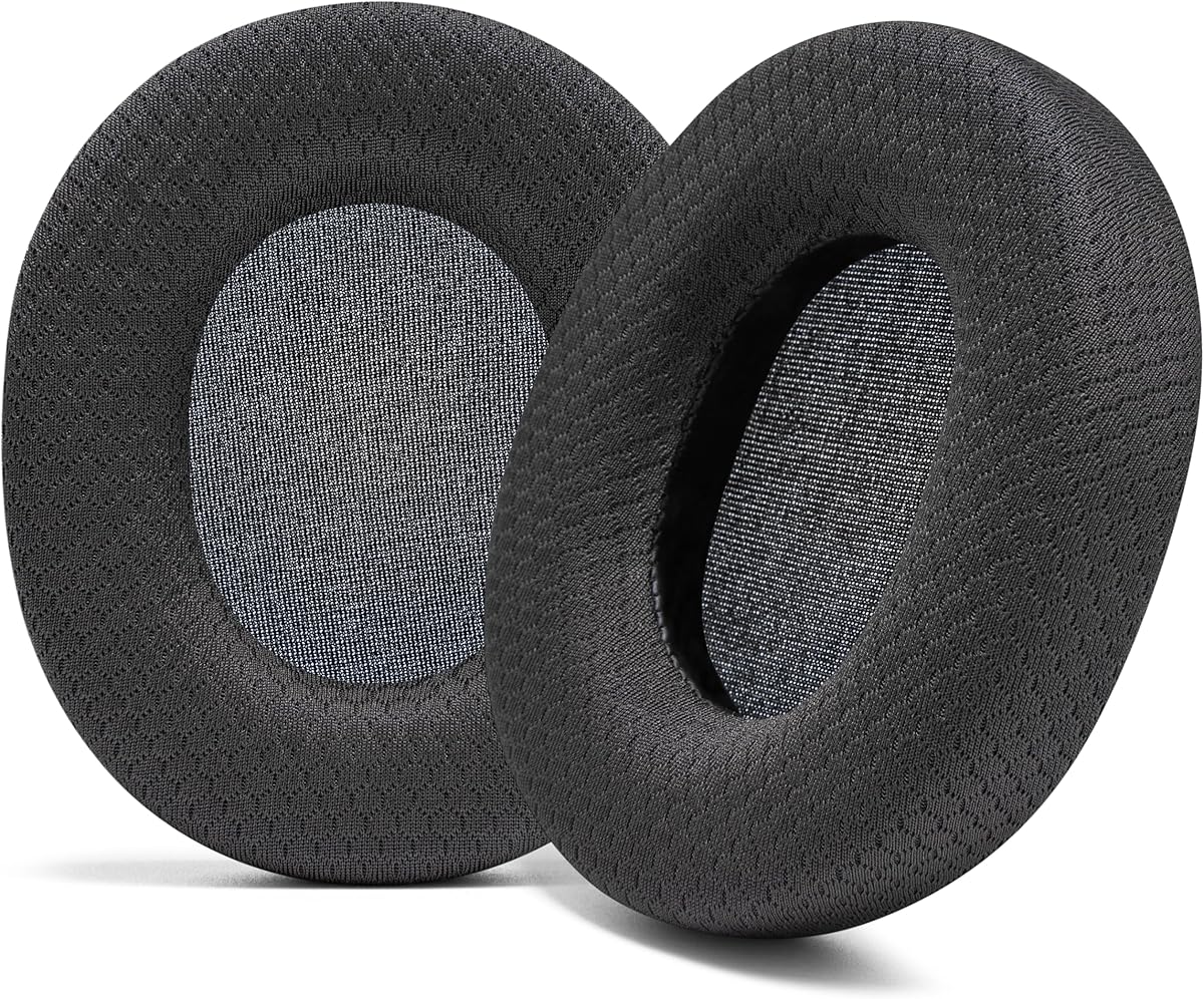 WC AirWeave Replacement Ear Pads for Sony MDR 7506, MDR V6, and MDR CD900ST by Wicked Cushions | Enhanced Comfort, Breathable Fabric, & Superior Foam | Airweave Black